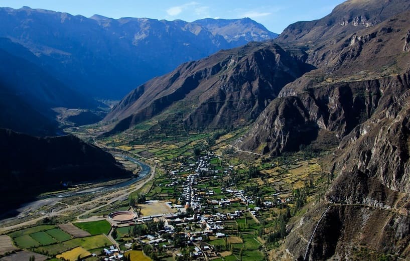 Paisaje del distrito de Alca en La Unión